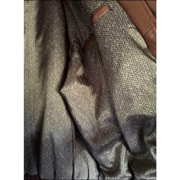 Vintage Creations de Cuir by Andre 100% Leather Brown Bomber Jacket - Size 42 - Picture 6 of 9